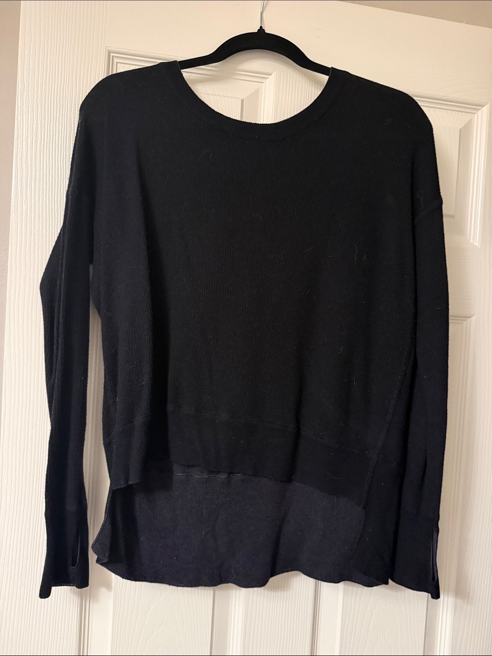lululemon athletica Black Crew Neck Sweater
